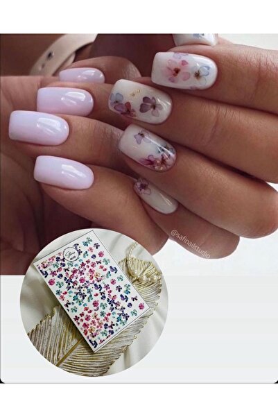 SCA KOZMETİK Gül Desenli Tırnak Dövmesi Tırnak Tattoo Nail Art Tırnak Sticker