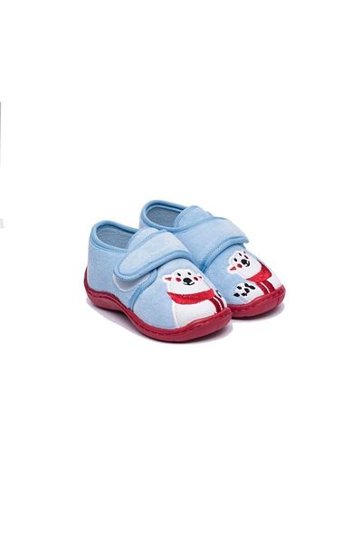 First Step Teddy Bear Embroidered Slippers