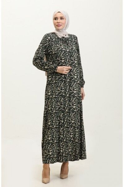 Gelince Φόρεμα βισκόζης με σχέδιο Azalea Plus Size 44851C