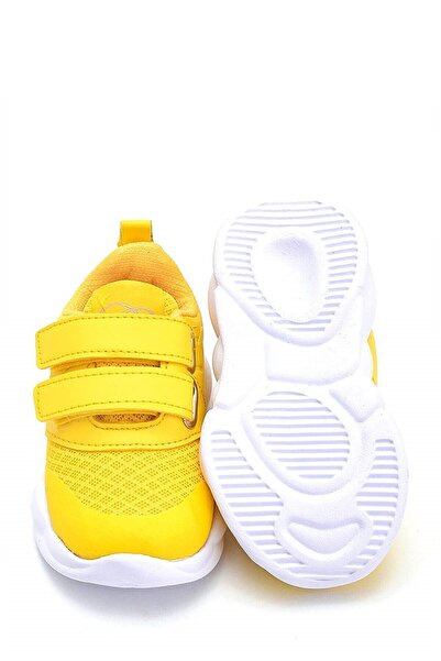 First Step Pantofi sport galbeni pentru copii cu branț din spumă cu memorie ultra ușoară M-1000