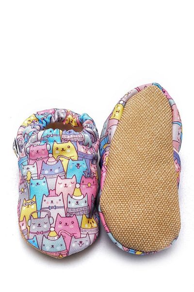 First Step Cat Non-Slip Sole Booties Pink F-823