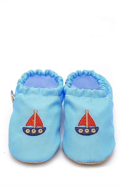 First Step Ship Non-Slip Sole Baby Summer Booties Blue, Home Boots Slippers Nursery Shoes Slippers F-824