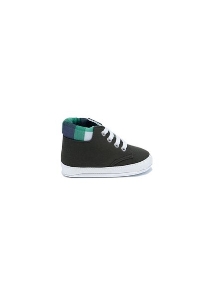 First Step Lace-Up Sports Booties Green