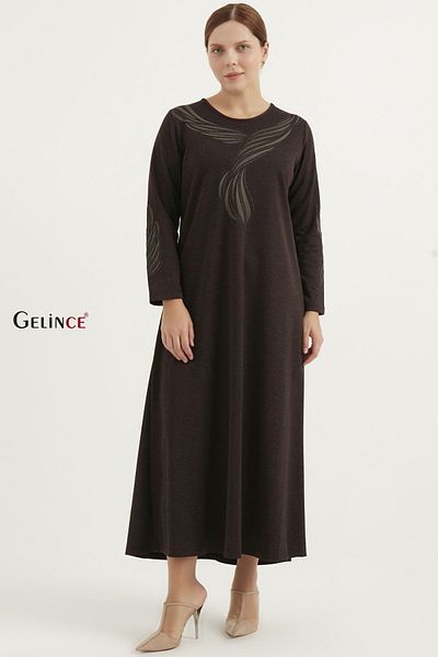 Gelince Plus Size Printed Dress