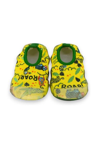 First Step Pantofi de mare cu talpă anti-alunecare pentru copii cu model papagal galben-F-7000