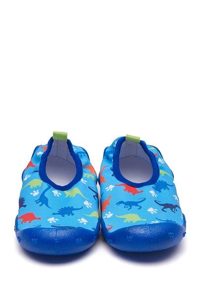 First Step First Step Blue Dino Boys' Anti-Slip Sole Sea Shoes F-7004