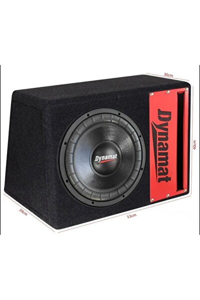 Dynamat Oto Bass Subwoofer 30CM Kabinli 1200 Watt Dynamat
