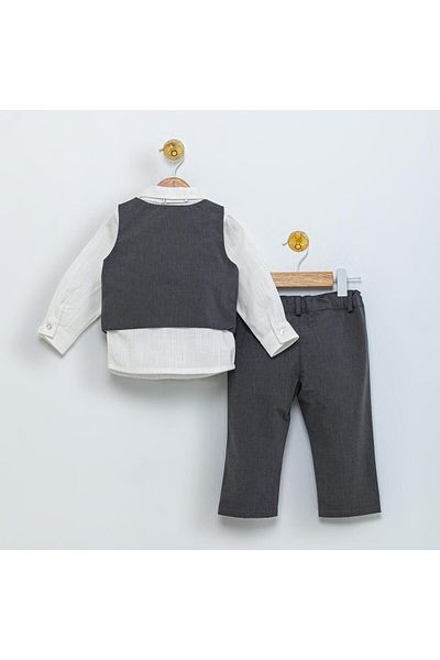Babydola Παπιγιόν 1-5 ετών Γιλέκο Πουκάμισο Παντελόνι Eid Παιδικό Κοστούμι Σετ 4 15054