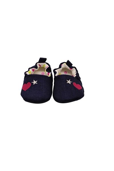 First Step Heart and Star Booties Fuchsia