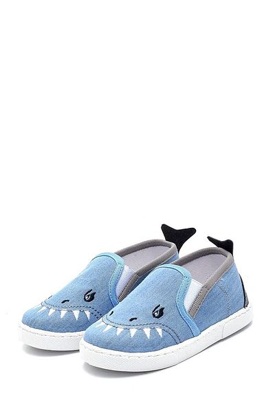 First Step Pantofi pentru copii Comet Shark Linen-blugi-f-493
