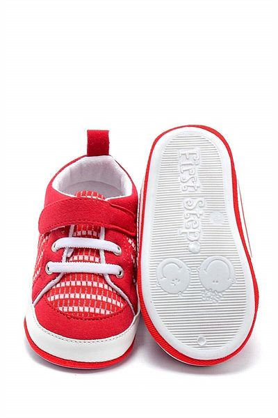 First Step Special Fabric Flexible And Anti-Slip First Step Shoes Red F-530