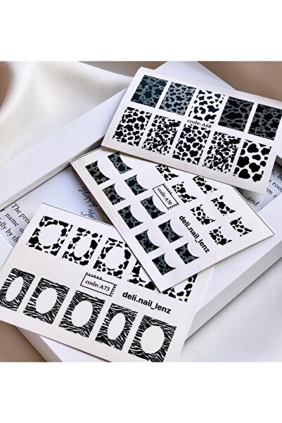 SCA KOZMETİK Leopar Frenç A 70 Desenli Tırnak Dövmesi Tırnak Tattoo Nail Art ...