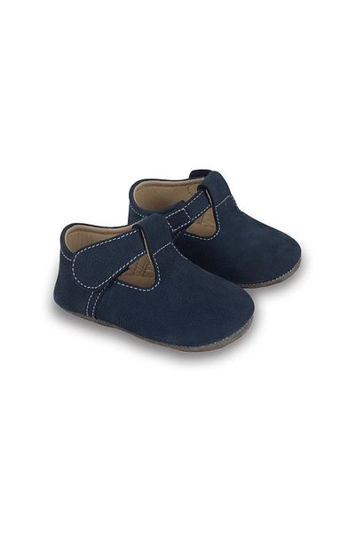 First Step Βρεφικά παπούτσια First Step από γνήσιο δέρμα Navy Blue-d-472