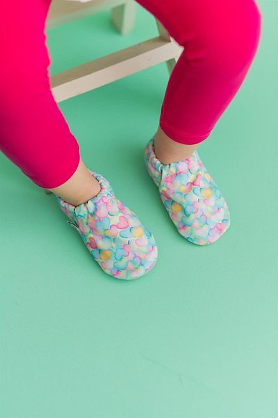 First Step Heart Non-Slip Sole Baby Summer Booties Pink, Home Boots Slippers Nursery Shoes Slippers F-824