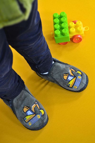 First Step Scoop Embroidered Green Boy's Zippered Panduf-F-735