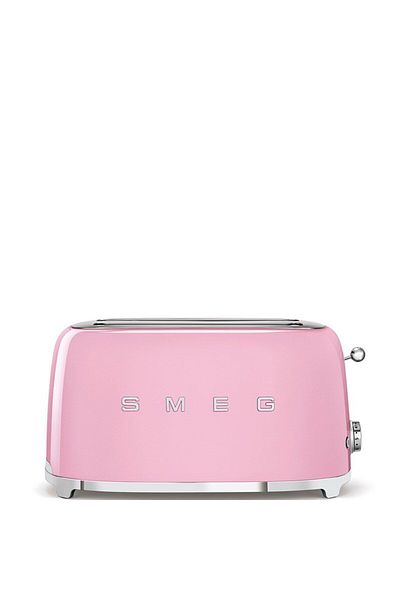 SMEG 50S Retro Pink Toaster - 2X2 Tsf02Pkeu