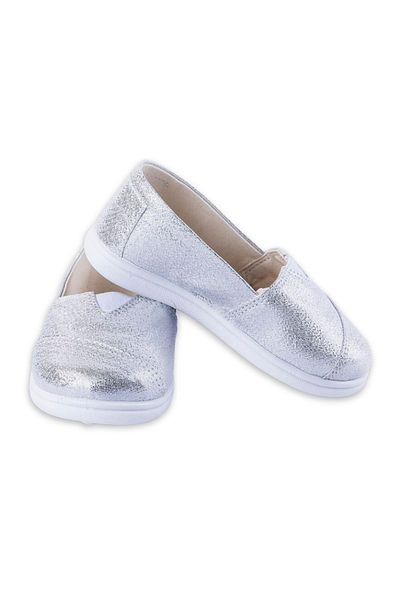 First Step Παπούτσια Toms Λινά Ασημένια
