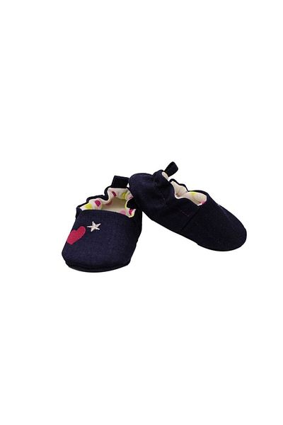 First Step Heart and Star Booties Fuchsia