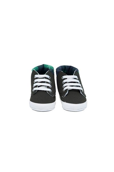 First Step Lace-Up Sports Booties Green