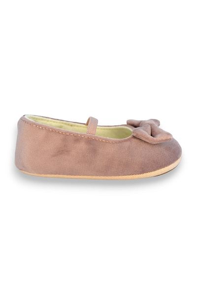 First Step Powder Velvet Baby Girl Elastic First Step Ballet-F-542