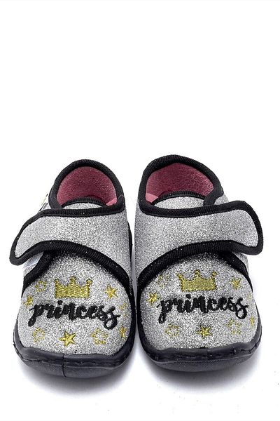 First Step Silver Princess Embroidered Panduf-f-711