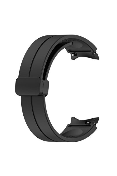 Microsonic Samsung Galaxy Watch 7 44mm Kordon Ribbon Line Siyah