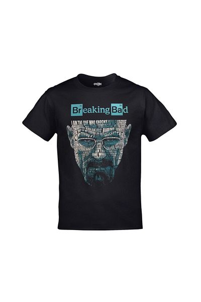 Orijin Tekstil Unisex Black Breaking Bad Mr. Λευκό μπλουζάκι με στάμπα