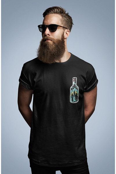 Pasage Μαύρο μπλουζάκι με στάμπα Oversize