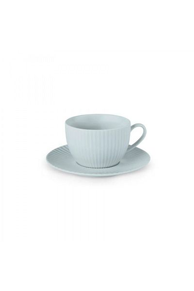 Karaca Seashell Zephyt Teetasse-Set für 6 Personen, Blau, 200 ml - 12-teilig