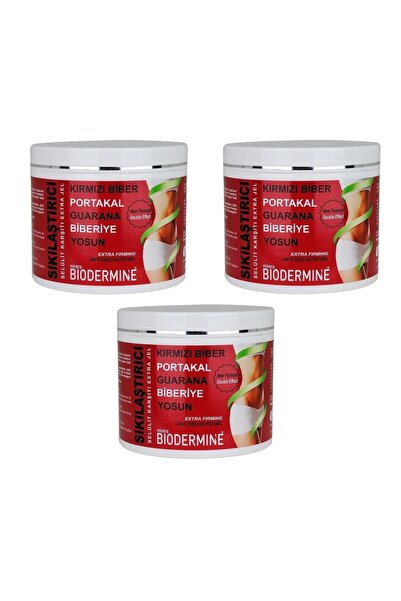 Biodermine فلفل أحمر 500 مل × 3 قطع - جل مضاد للسيلوليت