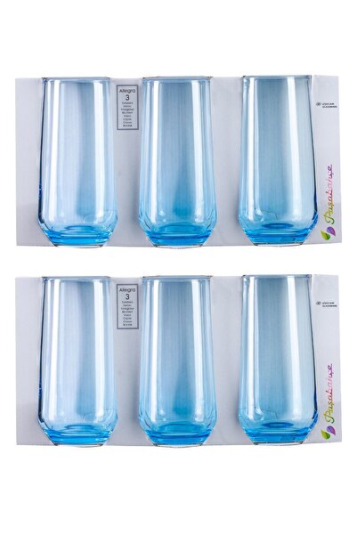 Paşabahçe Su Bardağı 420015 6lı Allegra 470cc Turkuaz