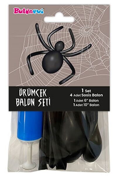 Partijet Örümcek Temalı Balon Seti