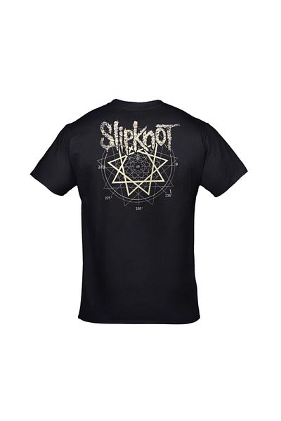 Orijin Tekstil Unisex Black Slipknot Printed Tshirt