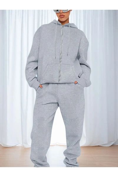 EYAX MODA Set de trening unisex cu fermoar