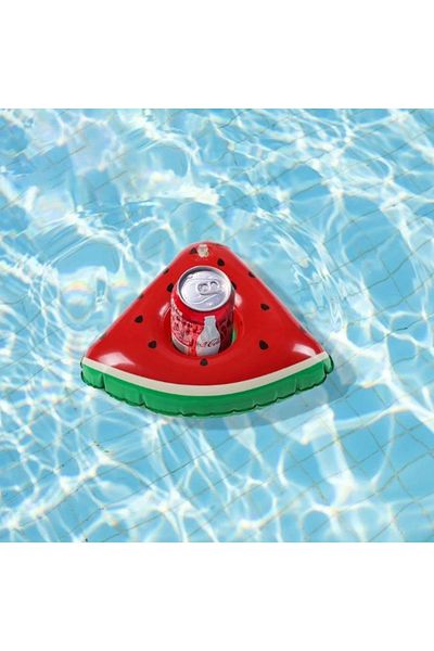 Şeker Ofisi Water Top Inflatable Watermelon Patterned Fun Cup Holder