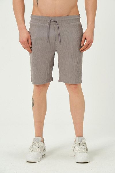 1434 Polo State Γκρι ανδρικό σορτς Regular Fit - Crinkle Fabric