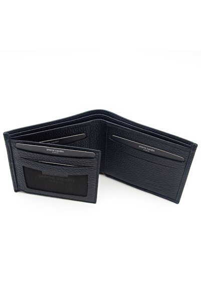 Pierre Cardin Men's Leather Wallet Navy Blue Floater - 2361a38