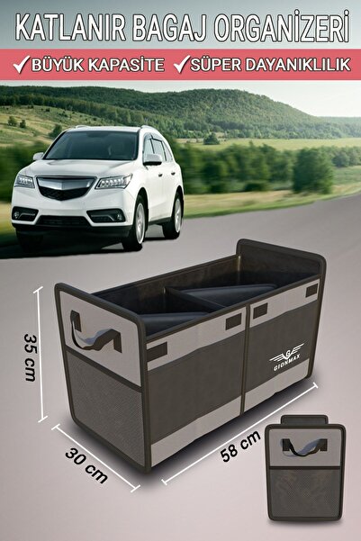 Gionmax Araç Bagaj Düzenleyici Çanta Organizer Katlanır Bagaj Çantası Oto Içi Eşya Düzenleme