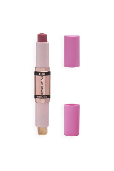 Revolution Blush and Illuminating Stick Blush & Highlight Mauve Glow