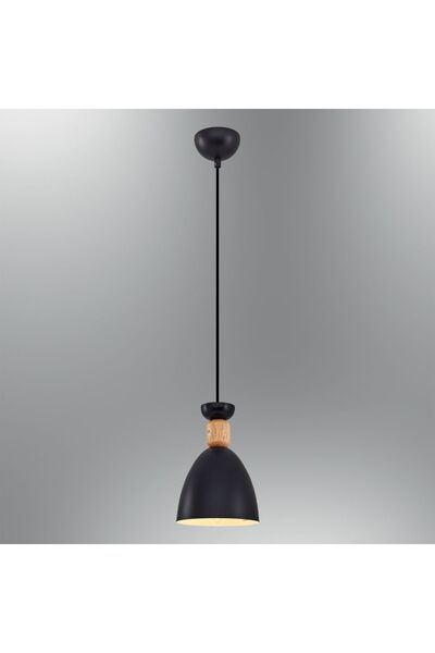 Özcan Aydınlatma 3119-1A-19 İpa Tekli Sarkıt Siyah