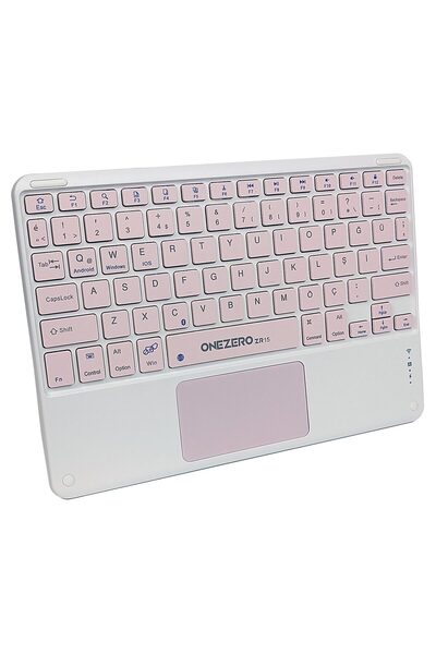 Apera Gn-61 Ultra Ince Taşınabilir Kablosuz Bluetooth Türkçe Q Klavye Touchpad Ipad Telefon Pc Ios Windows