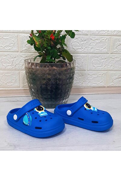 Calx 9080 Blue crks Happy - Papuci casual pentru piscină și plajă pentru băieți