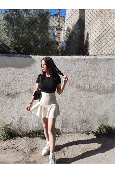 SEVENLINE ЖІНОЧА СПІДНИЦЯ-ШОРТИ ЗІ ЗЛИТОГО ПОЛОТНА