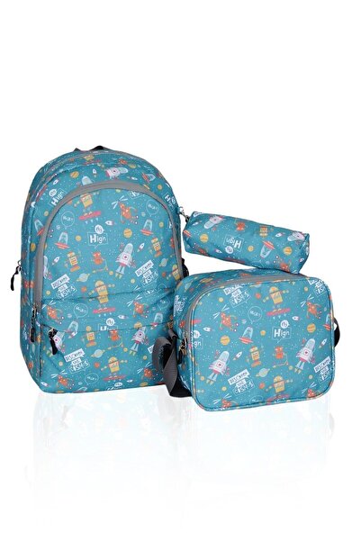 Cambridge Polo Club Triple School Bag Set Plcan2079 302 Robot