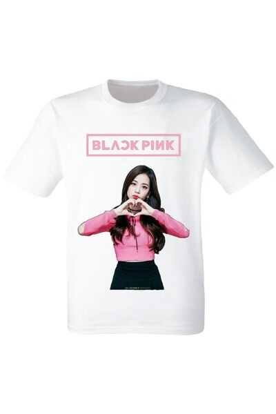 BLACK PINK - Jisoo- Ψηφιακό εμπριμέ παιδικό λευκό μπλουζάκι