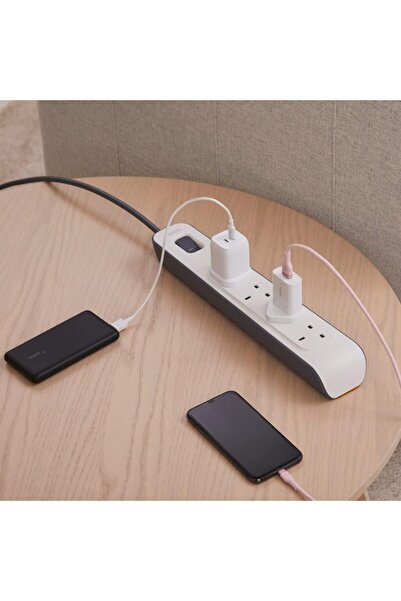 Belkin 4 Way/4 Plug Surge Protection Strip With 2 Meters Cord Length-Heavy Duty Electrical Extension Socket