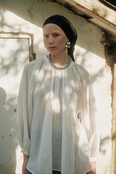 Qef Black Crepe Shawl - Daily Use