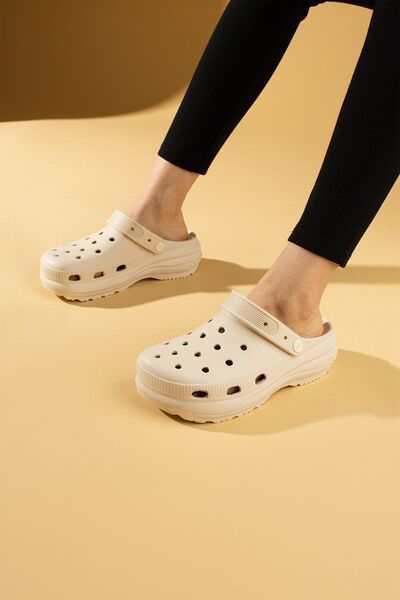 Ege's Shoes Beige Eva - Comfortable Sandals Slippers for Sea, Beach, Doctor, Nurse and Hospital