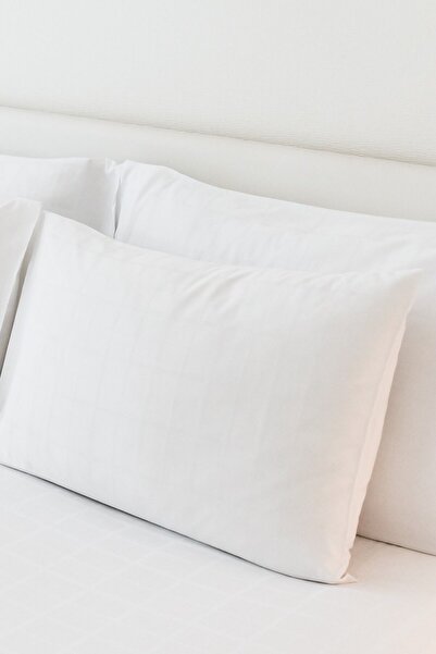 Leruum London White Pillowcase 100% Cotton 2 Pieces 50X70 Plain White Pillowcase