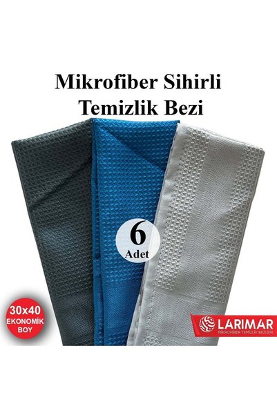 Larimar 6 komada magične mikrofibre krpe za čišćenje 30*40cm ekonomične velič...